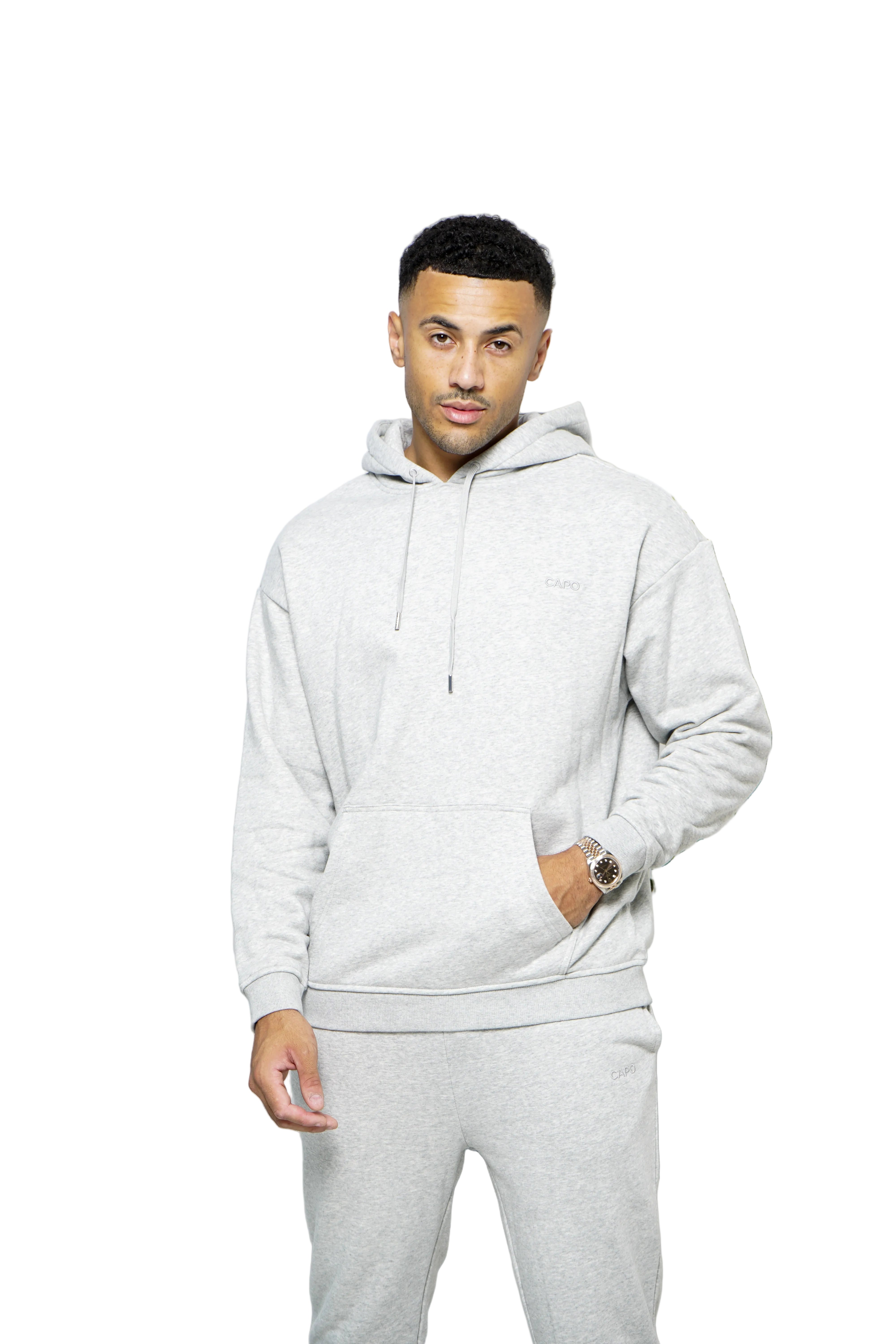 CAPO Overhead Grey Marl Hoodie